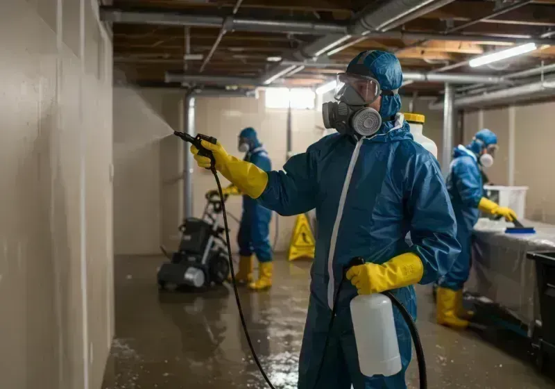 Basement Sanitization and Antimicrobial Treatment process in Salem, WV