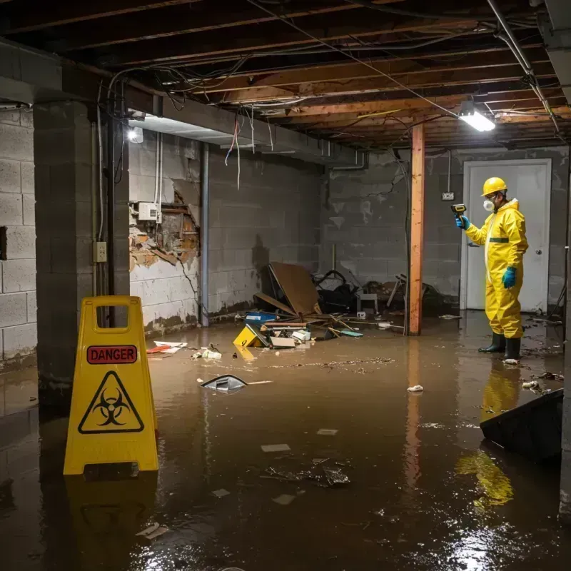 Flooded Basement Electrical Hazard in Salem, WV Property